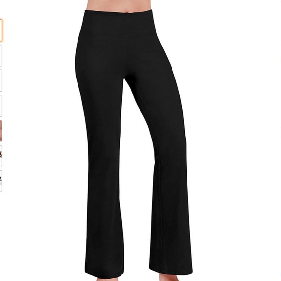 Pants - Boot-Cut Yoga Pants Tummy Control